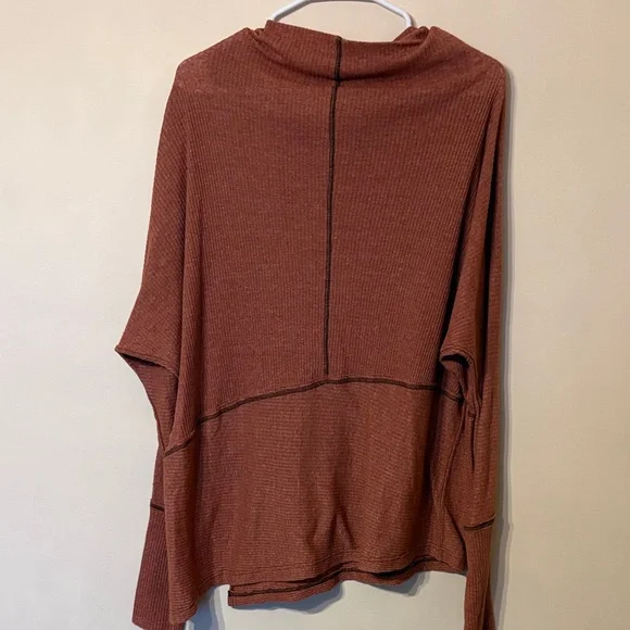 We The Free Terracotta Cowl Neck Sweater - Picture 6 of 6